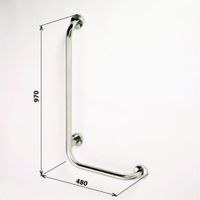 Поручень Bemeta Help Нержавеющая сталь арт-301112041 — фото 2, Поручни для ванной