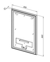 Комплект мебели для ванной Aquanet Нота 50 подвесной Белый арт-287699 — фото 9, Комплекты мебели для ванной