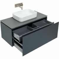 Товар: Тумба под раковину Allen Brau Infinity 100 подвесная Антрацит матовый арт-1.21004.AM - фото 3 Тумба под раковину Allen Brau Infinity 100 подвесная Антрацит матовый арт-1.21004.AM — фото 3, Тумбы под раковину