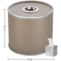 Товар: Салфетница Geralis Ромб Бежевая темная, кант Хром арт-S-RBH - фото 2 Салфетница Geralis Ромб Бежевая темная, кант Хром арт-S-RBH — фото 2, Боксы для салфеток