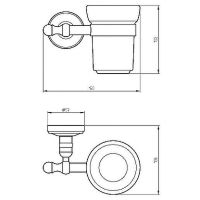 Стакан для зубных щеток Migliore Mirella Медь арт-17347 — фото 3, Стаканы для зубных щеток