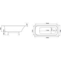 Ванна из искусственного камня Jacob Delafon Elite 180x80 без гидромассажа арт-E6D363RU-00 — фото 5, Ванны из искусственного камня