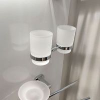 Стакан для зубных щеток Ravak Chrome CR 220.00 двойной Хром арт-X07P189 — фото 3, Стаканы для зубных щеток