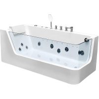 Акриловая ванна Ceruttispa 170x80 L 9947 с гидромассажем арт-C-494-17L — фото 1, Акриловые ванны