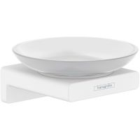 Мыльница Hansgrohe AddStoris Белая матовая арт-41746700 — фото 1, Мыльницы