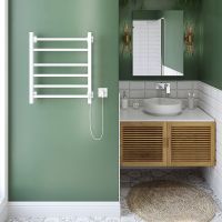 Электрический полотенцесушитель Ника Step-2 60/50 Белый матовый арт-STEP-2 60/50 бел мат прав — фото 3, Электрические полотенцесушители