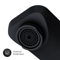 Смеситель для раковины AM.PM Gem Черный матовый арт-F90A72222 — фото 6, Смесители для раковины