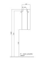 Подвесной шкаф Aquaton Терра 35 Дуб кантри Антрацит арт-1A247103TEKA0 — фото 12, Шкафы для ванной
