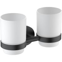 Стакан для зубных щеток Timo Saona двойной Черный матовый арт-13034/03 — фото 1, Стаканы для зубных щеток