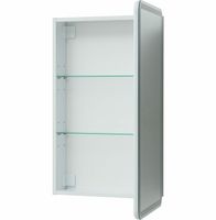 Зеркальный шкаф Aquanet Оптима 50 с подсветкой Белый арт-311859 — фото 6, Зеркальные шкафы в ванную