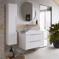 Товар: Шкаф пенал Aqwella Cube 30 подвесной Белый матовый арт-CUB0503W - фото 2 Шкаф пенал Aqwella Cube 30 подвесной Белый матовый арт-CUB0503W — фото 2, Пеналы для ванной комнаты