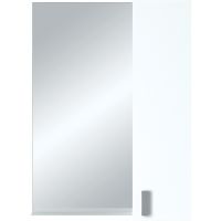 Зеркало со шкафом 1MarKa Вита 65 Белый глянцевый арт-У26206 — фото 1, Зеркальные шкафы в ванную