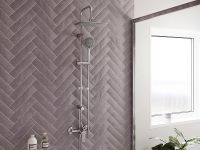 Душевая система STWORKI by Damixa Хельсинки HFDB97000+HFHS20000 Хром арт-428803 — фото 5, Душевые стойки