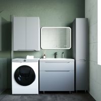 Тумба под раковину Style Line Марелла 80 Люкс Plus Серый матовый антискрейтч арт-СС-00002403 — фото 4, Тумбы под раковину