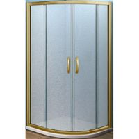 Душевой уголок Good Door Jazze R-120-G-BR 120x80 профиль Бронза стекло матовое арт-ДЖ00004 — фото 1, Асимметричные душевые уголки