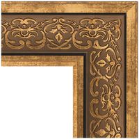 Зеркало Evoform Definite Floor 204х114 в багетной раме - Вензель бронзовый 101 мм арт-BY 6035 — фото 2, Зеркала в ванную комнату