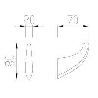 Крючок Abber Nord Черный матовый арт-AA1550B — фото 4, Крючки для полотенец