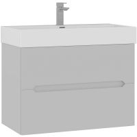 Тумба с раковиной Orka Malta 80 подвесная Кашемировая матовая арт-5001474 — фото 1, Тумбы с раковиной