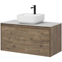 Тумба под раковину Aquanet Nova Lite 100 подвесная Дуб рустикальный арт-249520 — фото 3, Тумбы под раковину