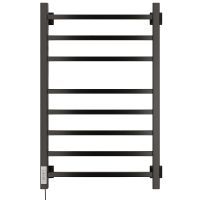 Электрический полотенцесушитель Ника Step-2 80/40 Черный матовый арт-STEP-2 80/40 черн мат лев — фото 2, Электрические полотенцесушители