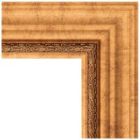 Зеркало Evoform Exclusive 86х56 с фацетом в багетной раме - Римское золото 88 мм арт-BY 3412 — фото 3, Зеркала в ванную комнату