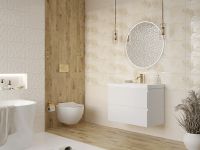 Керамический декор Cersanit Chance Вставка светло-бежевая листья 15922 25х75 см арт-х9999284713 — фото 3, Керамическая плитка