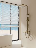 Душевая система Splenka Золото матовое арт-S41.24.03 — фото 2, Душевые стойки