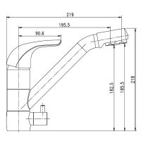 Смеситель для кухни Aquanet Kitchen AF777-44С Хром арт-261840 — фото 2, Смесители для кухни