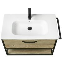 Тумба под раковину Aquaton Лофт Фабрик 80 подвесная Дуб эндгрейн арт-1A242401LTDU0 — фото 3, Тумбы под раковину