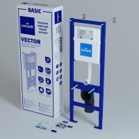 Инсталляция Cersanit Vector IN-MZ-VECTOR для унитаза без клавиши смыва арт-S-IN-MZ-VECTOR — фото 1, Инсталляции для унитазов
