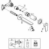 Смеситель для раковины Grohe BauEdge New Хром арт-20474001 — фото 7, Смесители для раковины