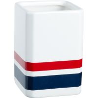 Стакан для зубных щеток Fixsen Tomy Белый Синий Красный арт-FX-231-3 — фото 1, Стаканы для зубных щеток