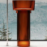 Раковина Abber Kristall 45 Коричневая арт-AT2702Opal-H — фото 2, Раковины напольные