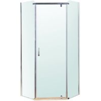 Душевой уголок Berges Solo T 100х100 профиль Хром сильвер стекло прозрачное арт-061109 — фото 1, Душевые уголки трапеция