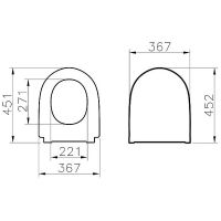 Сиденье для унитаза Vitra Nest с Микролифтом арт-220-003R409 — фото 2, Сиденья для унитаза