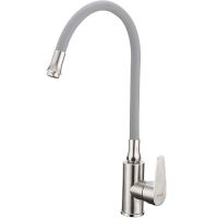 Смеситель для кухни Frap H48 Сатин Серый арт-F4448 — фото 1, Смесители для кухни