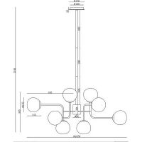 Товар: Люстра Maytoni Modern Erich Белая Никель арт-MOD221-PL-12-N - фото 3 Люстра Maytoni Modern Erich Белая Никель арт-MOD221-PL-12-N — фото 3, Люстры
