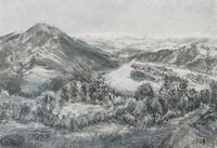 Фреска Ortograf Горы 9036 Фактура бархат FX Флизелин (2,2*1,5) Серый, Горы/Пейзаж/Живопись арт-9036 (бархат FX) — фото 2, Фрески