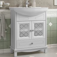 Тумба под раковину Opadiris Омега 65 Белая матовая арт-00-00007358 — фото 1, Тумбы под раковину