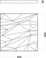 Гипсовая 3д панель Artpole Stells-1 600x600 мм арт-D-0007-1 — фото 6, Гипсовые 3Д панели