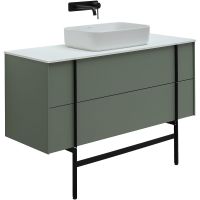 Тумба под раковину Allen Brau Reality 120 подвесная Олива матовая арт-1.32008.CGM — фото 3, Тумбы под раковину