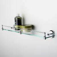 Стеклянная полка WasserKRAFT Oder Хром арт-K-3044 — фото 2, Полки для ванной и душа