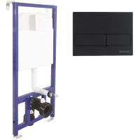 Инсталляция Berges Novum для унитаза с Черной клавишей смыва арт-040215 — фото 1, Инсталляции для унитазов