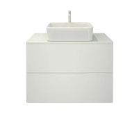 Тумба под раковину Orange Otto подвесная Белый глянцевый арт-Ot-75TuSTONE — фото 2, Тумбы под раковину