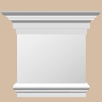 Капитель Decomaster 56x188x210 мм арт-DK-82211B — фото 1, Колонны