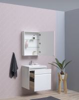 Зеркальный шкаф Aquanet Палермо 60 Белый арт-203939 — фото 12, Зеркальные шкафы в ванную