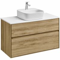 Тумба под раковину Aquaton Либерти 100 подвесная Дуб эльвезия арт-1A279601LYC70 — фото 8, Тумбы под раковину