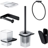 Набор аксессуаров для ванной AM.PM Inspire V2.0 Черный матовый арт-AK50D1206B — фото 1, товары