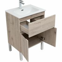 Комплект мебели для ванной Aquanet Алвита New 60 Дуб веллингтон белый арт-274527 — фото 8, Комплекты мебели для ванной