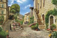 Фреска Ortograf Городской пейзаж 3544 Фактура флок FLK Флизелин (4*2,7) Разноцветный, Город/Пейзаж арт-3544 (флок FLK) — фото 2, Фрески